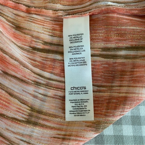 Chico’s Sheer Embellished Python Print Vest in Calliandra Pink Womens Size Large - Picture 10 of 13